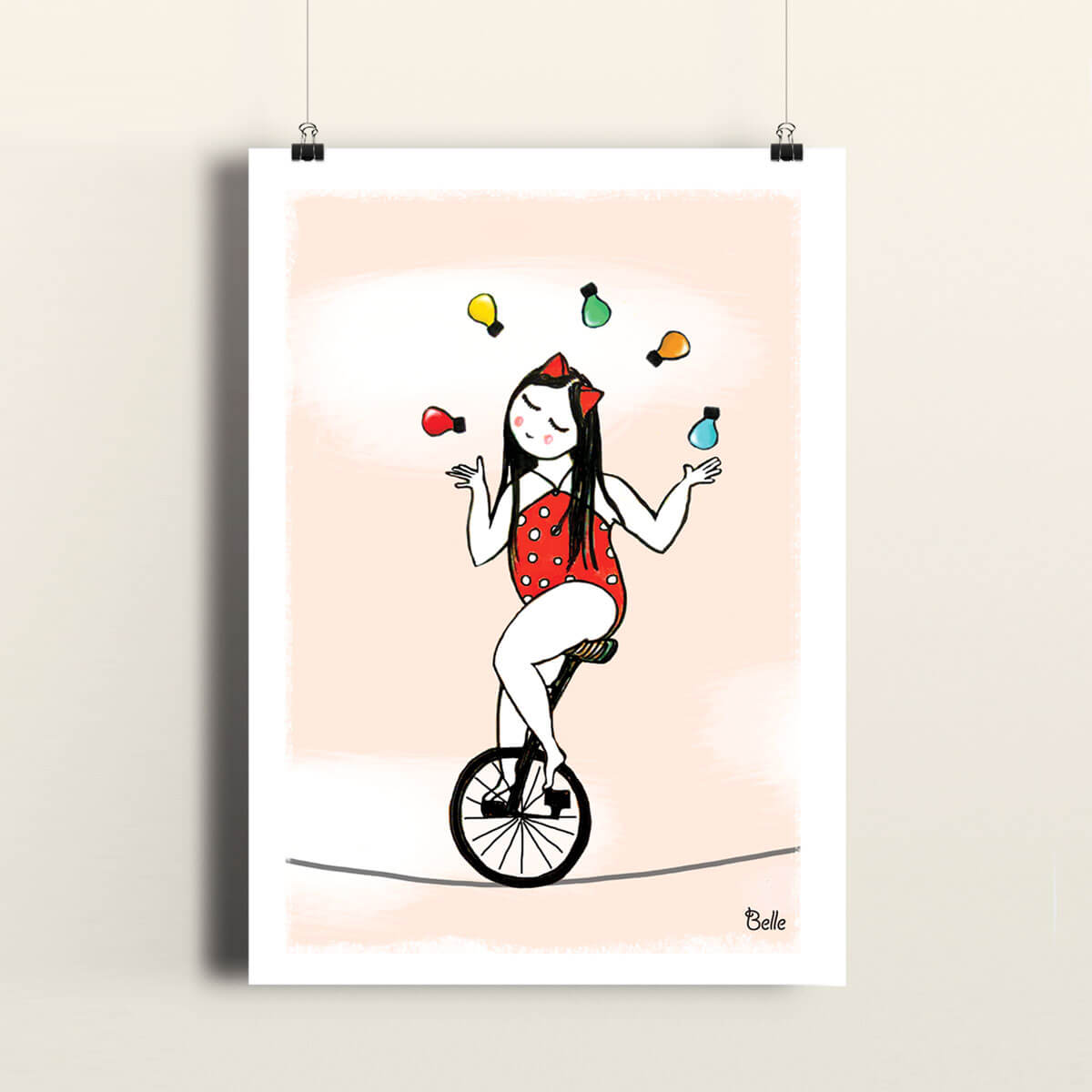 תמונת השראה, תמונה לחדר ילדה, מתנה לילדה, תמונה ממוסגרת, חמוד, איזון, מתנה לחברה, אהבה עצמית, השראה